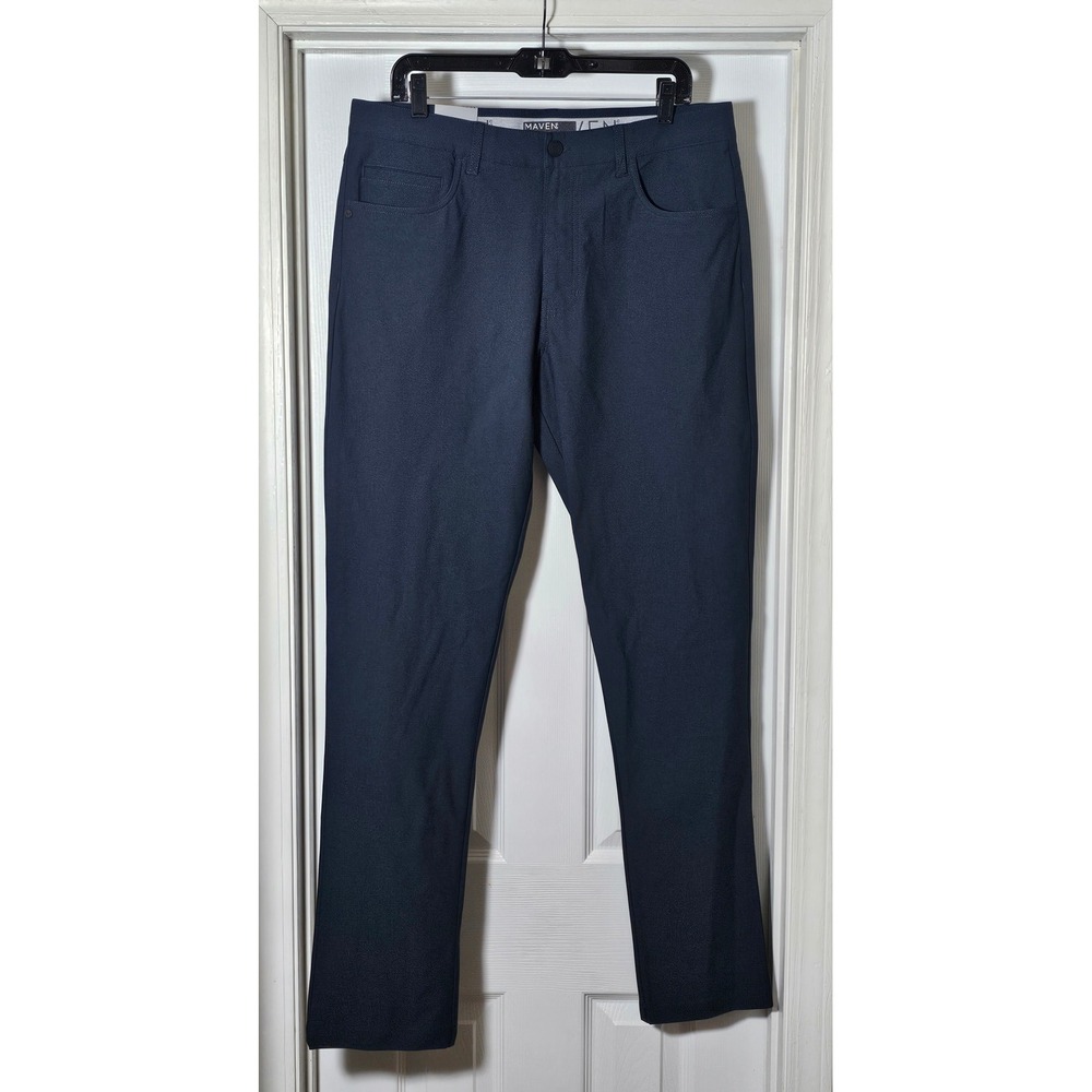 Maven‎ Adapt Pants Men's Size 34x34 Navy Blue Stretch Buckle Quick Dry